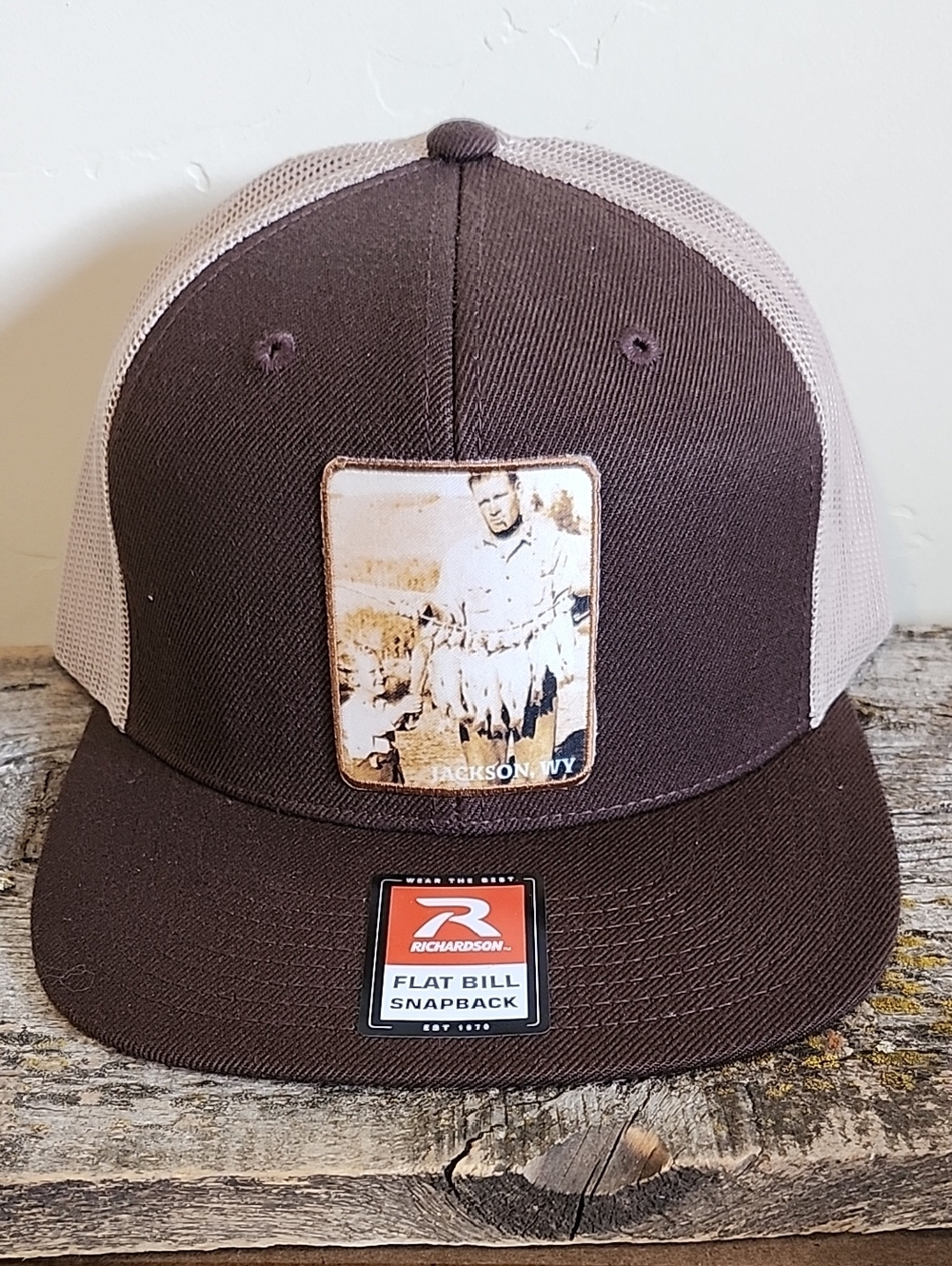 Jackson Hole - Brown and Tan Snapback Hat